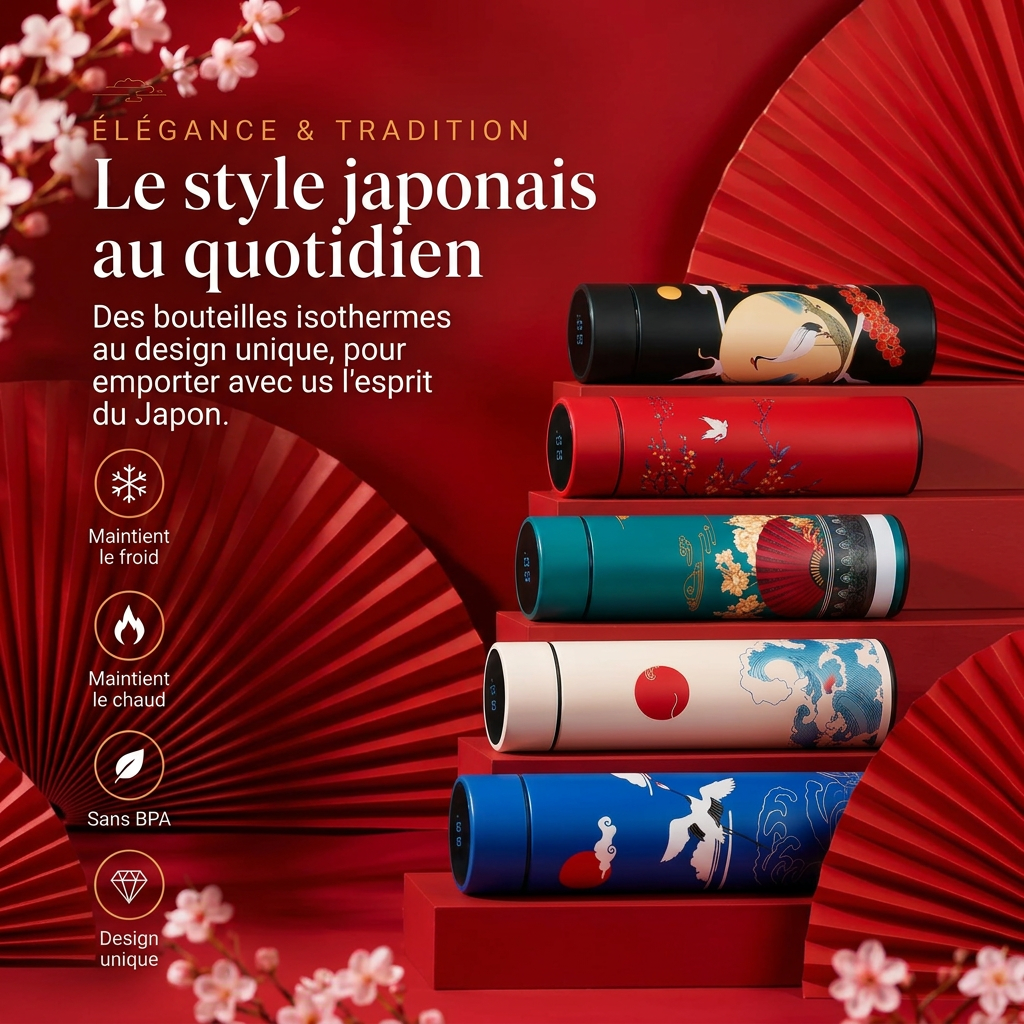 Kinora — Gourdes isothermes au style japonais
